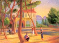 William James Glackens - Bowlers,La Ciotat